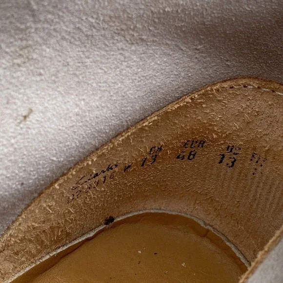 Vtg Clarks Men's Desert Suede Boots 026016 Beige Sand Size US 13 Made In England